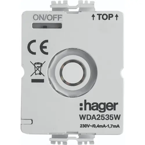Hager Berker WDA2535W LED-module 230V voor draaischakelaar met nul