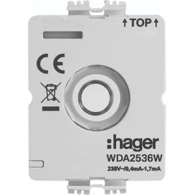 Hager Berker WDA2536W LED-module 230V voor draaischakelaar zonder nul