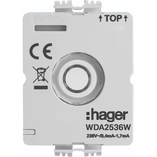 Hager Berker WDA2536W LED-module 230V voor draaischakelaar zonder nul