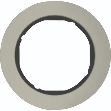 Hager Berker WLD9100AB afdekraam 1-voudig R.Classic aluminium zwart