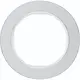 Hager Berker WLD9100AW afdekraam 1-voudig R.Classic aluminium wit