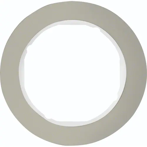 Hager Berker WLD9100STW afdekraam 1-voudig R.Classic edelstaal wit