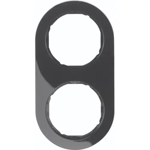 Hager Berker WLD9200BG afdekraam 2-voudig R.Classic zwart