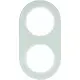 Hager Berker WLD9200GW afdekraam 2-voudig R.Classic glas wit