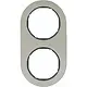 Hager Berker WLD9200STB afdekraam 2-voudig R.Classic edelstaal zwart