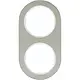 Hager Berker WLD9200STW afdekraam 2-voudig R.Classic edelstaal wit