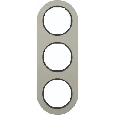 Hager Berker WLD9300AB afdekraam 3-voudig R.Classic aluminium zwart