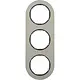 Hager Berker WLD9300AB afdekraam 3-voudig R.Classic aluminium zwart