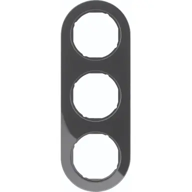 Hager Berker WLD9300BG afdekraam 3-voudig R.Classic zwart
