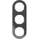 Hager Berker WLD9300BG afdekraam 3-voudig R.Classic zwart