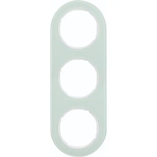 Hager Berker WLD9300GW afdekraam 3-voudig R.Classic glas wit