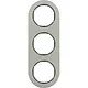 Hager Berker WLD9300STB afdekraam 3-voudig R.Classic edelstaal zwart