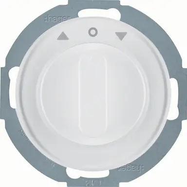 Hager Berker WLE7261BG jaloezieschakelaar met afdekking 2-polig R.Classic wit