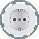 Hager Berker WLS1300WG wandcontactdoos randaarde schroef R.Classic wit