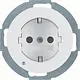 Hager Berker WLS1462WG wandcontactdoos randaarde kindveilig LED-orientatielicht R1/R3/R8 wit