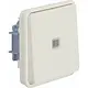 Hager Berker WNA003B W1 wisselschakelaar controleverlichting rood bovendeel wit