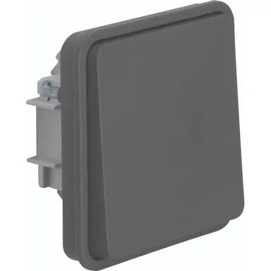 Hager Berker WNA020 W1 pulsdrukker maakcontact bovendeel grijs