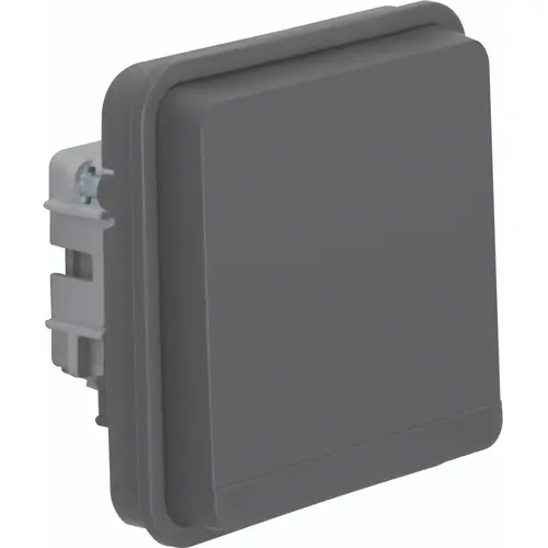 Hager Berker WNA160 W1 wandcontactdoos randaarde kindveilig bovendeel grijs