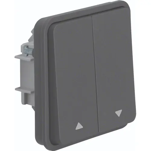 Hager Berker WNA300 W1 jaloezie schakelaar 1-polig bovendeel grijs