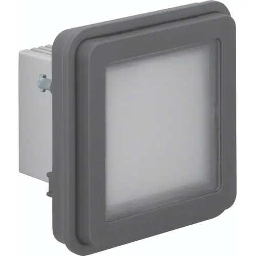 Hager Berker WNA602 W1 LED-signaalverlichting blauw bovendeel grijs