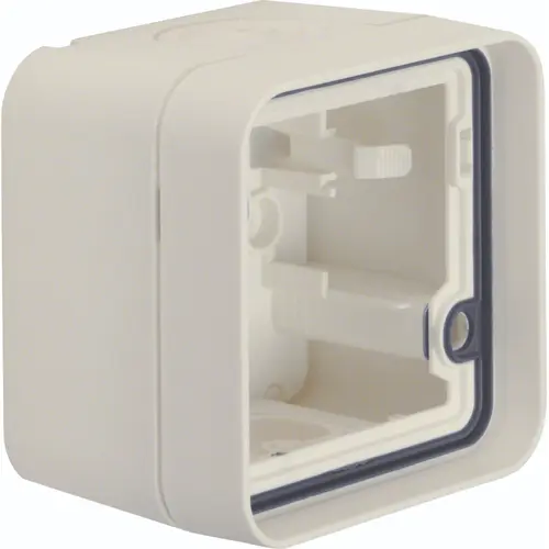 Hager Berker WNA681B W1 opbouwbehuizing 1-voudig wit