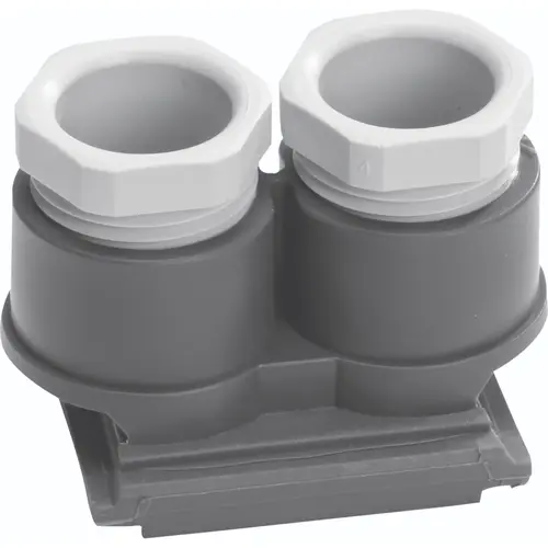 Hager Berker WNA700 W1 invoerstuk voor dubbele buisinvoer M20 x 1,5 grijs