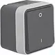 Hager Berker WNC008 W1 schakelaar 2-polig compleet grijs