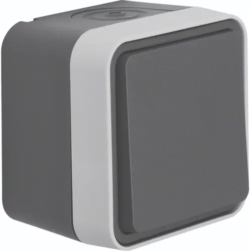 Hager Berker WNC010 W1 kruisschakelaar compleet grijs