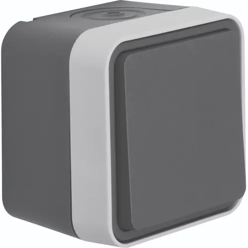 Hager Berker WNC020 W1 wipimpulsdrukker compleet grijs