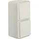 Hager Berker WNC080B W1 combinatie wisselschakelaar en wandcontactdoos compleet wit