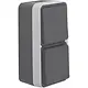 Hager Berker WNC081 W1 combinatie serieschakelaar en wandcontactdoos compleet grijs