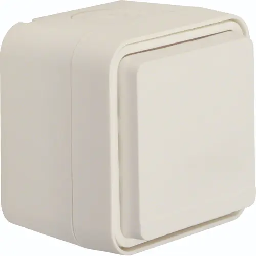 Hager Berker WNC140B W1 wandcontactdoos randaarde compleet wit