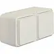 Hager Berker WNC142B W1 wandcontactdoos 2-voudig randaarde horizontaal compleet wit