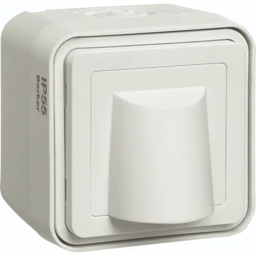 Hager Berker WNC155B W1 kabeluitgang compleet wit