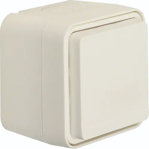 Hager Berker WNC160B W1 wandcontactdoos randaarde kindveilig compleet wit