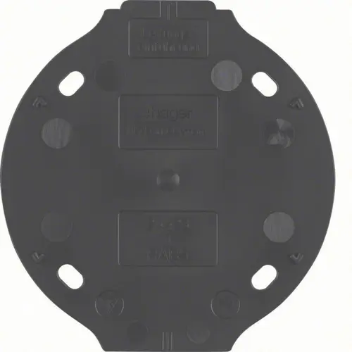 Hager Berker WTA1700BG bodemplaat 1-voudig 1930 zwart kunststof