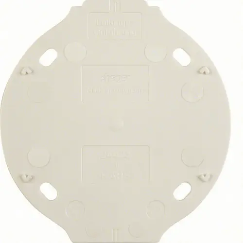 Hager Berker WTA1700WG bodemplaat 1-voudig 1930 wit kunststof
