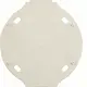 Hager Berker WTA1700WG bodemplaat 1-voudig 1930 wit kunststof
