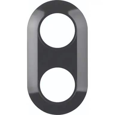 Hager Berker WTD3200BG afdekraam 2-voudig 1930 zwart kunststof