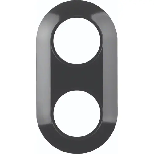 Hager Berker WTD3200BG afdekraam 2-voudig 1930 zwart kunststof