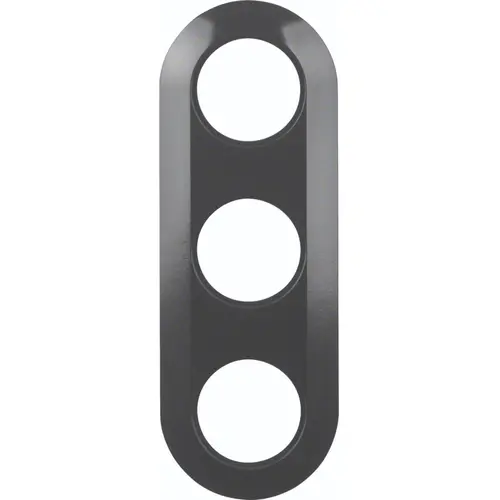 Hager Berker WTD3300BG afdekraam 3-voudig 1930 zwart kunststof