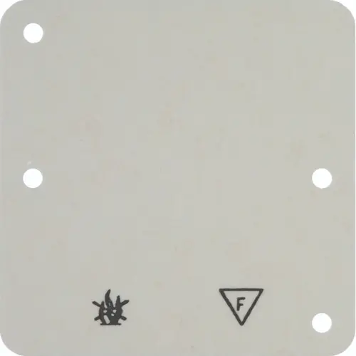 Hager Berker WVA1761WP brandwerende bodemplaat voor 1-voudige opbouwbehuizing creme