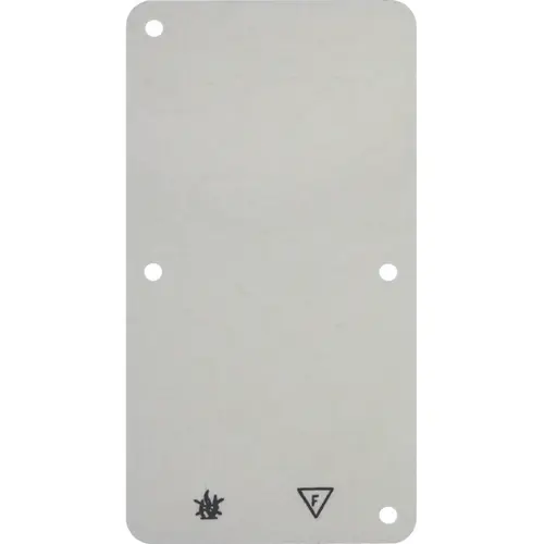 Hager Berker WVA1762WP brandwerende bodemplaat voor 2-voudige opbouwbehuizing creme