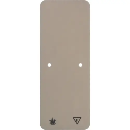 Hager Berker WVA1763WP1 zelfdovende bodemplaat voor opbouw 3-voudige combinaties creme