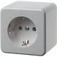 Hager Berker WVG1111PW opbouw wandcontactdoos randaarde steekklemmen wit