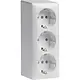 Hager Berker WVG1313PW opbouw wandcontactdoos 3-voudig randaarde schroefklemmen wit