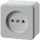 Hager Berker WVG2111PW opbouw wandcontactdoos zonder randaarde schroefklemmen wit