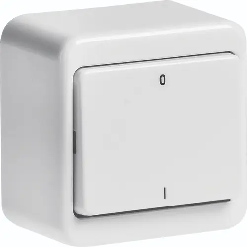 Hager Berker WVG3200PW opbouw uitschakelaar 2-polig 10A wit