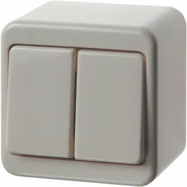 Hager Berker WVG3800PW opbouw wissel-wisselschakelaar 10A wit