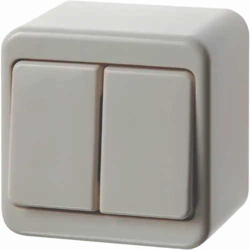 Hager Berker WVG3800PW opbouw wissel-wisselschakelaar 10A wit